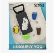 Crocs Uniquely You Cheers 5 Pack Jibbitz Bottle Opener Beer Cup Lime Charms RARE