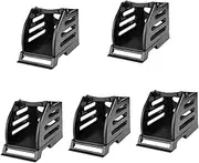 TOPPERFUN 5pcs Printer Bracket Tag Sticker Printer Thermal Printer Labels Professional Shipping Label Stands Desktop Label Holder Convenient Label Holder Label Accessory Black Plastic