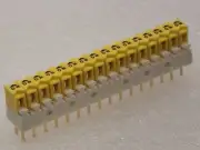 JSA4-16-GO ERG Switch Dip SPST 16 Raised Slide 1A 100VAC 100VDC 10VA PC Pin