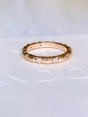 Authentic Pandora Flower Petals Cz Rose Gold Ring W/ Gift Box 56 Size 7.5