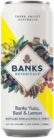 Banks Botanicals Banks Yuzu, Basil & Tonic Non Alcoholic 250ml