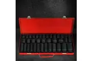 Giantz 35pcs 1/2" Drive Impact Socket Set Metric 8-32mm with Case