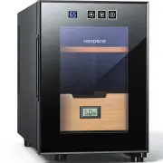 NEEDONE Humidor 16L with Cooling and Heating Temperature Control System Electric Cooler for 100 Counts with Digital Hygr