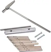 HONITANO 10 DIY Kalimba Instrument Parts Musical Steel Keys with Tuning Hammer for Note Thumb Piano Easy to Assemble Durable Replacement for Mbira Percussion