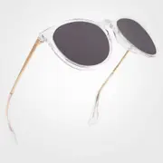 [ACTIV Eyewear] ACTIV - T2B Gloss Clear & Gold with Cool Grey Lens