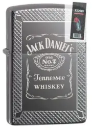 Zippo 49040 Jack Daniels Tennessee Whiskey Old No. 7 Armor Lighter + FLINT PACK