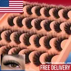 Short Lashes Natural Look False Eyelashes Thick Fluffy Faux Mink Lashes Pack