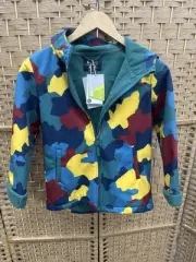 Mountain Warehouse Exodus Kids Printed Water Resistant Jacket Blue Camo 11-12y