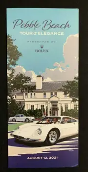 2021 Pebble Beach Tour D’Elegance Tour Guide August 12, 2021