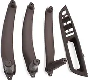 Automotive Interior Door Handles for BMW X5 X6 E70 E71 E72 2007-2014 LHD RHD Car Interior Door Handle Inner Panel Pull Trim Armrest Panel Cover Replacement(RHD Moka Set)