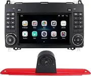 Android/Carplay Car Radio GPS Navi Navigation 7 inch Screen Touch Display Bluetooth + HD car Brake Light Camera, Replacement for Mercedes Benz Sprinter W906 Crafter Caravelle 2007-2015