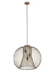 Pheonix 3 Light Pendant in Antique Bronze
