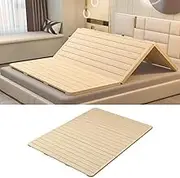 PA-DABAOO Foldable Solid Wood Bed Board, 3 Folding Hard Frame Bed Support Board,Tatami Bed Frames, Box Spring Or Bed Slat Replacement,Floor Sleep Bedding,150 * 190/59.05 * 74.8in