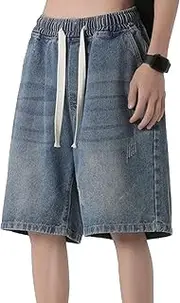[Generic] Men's Fleece Lined Oversized Men Trousers Flare Joggers Men Sweatpants Pockets Elastic Drawstring Male Pants