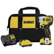 DEWALT DCF801F2 XTREME 12V MAX BL Li-Ion 1/4 in Impact Driver Kit w Batts (2 Ah)