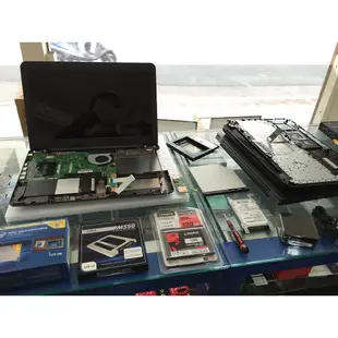 筆電升級 SSD 固態硬碟 雙硬碟 包含原系統轉移與重新安裝服務x升級服務x清潔服務