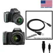 Pentax K-S1 Full Frame DSLR Camera USB Cable Transfer Cord Replacement