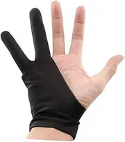 COHEALI Professional Artist Gloves for Women Men 4 Pack Two Finger Gloves for Drawing Painting Non-Slip Comfortable