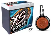 XS Power D5100 3100 Amp AGM Power Cell Car Audio Battery + Bluetooth Speaker