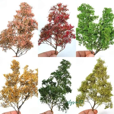 Seasonal Tree HO/OO Scale Miniatures Garden Greening Plant Railway Scenery Model