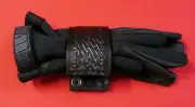 Police/SWAT Tactical Basketweave leather Glove Holder Horizontal Carry