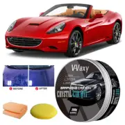 Graphene Car Wax Titanium Ceramic Wax Car Care Polish Wax with Towel Sponge #T