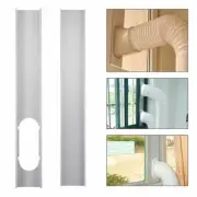 2pcs Adjustable Window Slide Kit Plate Air Conditioner Wind Shield For Portable