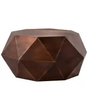 Pasargad Home Kronos Diamond Shape Iron Coffee Table
