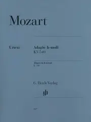 Mozart Adagio in B Minor K540 for Piano Solo Henle Urtext Sheet Music Book