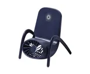 Summer Blue Portable Mobile Phone Holder Small Fan Usb Cartoon Charging with Breathing Light Mini Desktop Cooling Fan