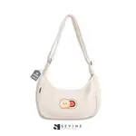 ONE-CE LUNA SLING BAG 單肩斜挎包女士單肩包拉鍊帆布手提包 BROKEN WHITE LNM