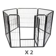 YES4PETS 12 Panels 80 cm Heavy Duty Pet Dog Cat Puppy Rabbit Exercise Playpen Fence