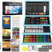 Artistic Masterpiece Deluxe Set: A4 Drawing Pads, Coloring