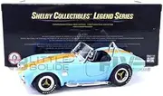 1965 Shelby Cobra 427 S-C Blue With Orange Stripes 1-18 Diecast Model Car by Shelby Collectibles