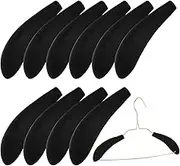 Hanger Shoulder Pads - Coat Hanger Form, Foam Shoulder Pads | Non-Slip Velvet Wide Standard Suit Hangers Pads, Hanger Foam Strips, Swivel Hook Solid Coat Hangers for Closet Wardrobe Home Hotel