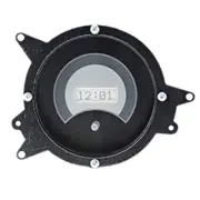 Dakota Digital 69 Mustang Silver Clock White LED for VHX System VLK-69F-MUS-S-W (for: Ford)