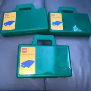 3 Green LEGO Sorting Case to Go Travel Cases