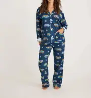 Pj Salvage ski you later flannel pj set size L