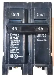 EATON Cutler Hammer BRH245 Double 2 Pole 120/240V 45 Amp Circuit Breaker Type BR