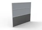 New Panel Screen Pin Board 1800mm W x 1650mm H Desk Partition Divider Grey Irons