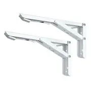 Extendable For Folding Shelf Bracket for Increased Load bearing Capacity 2 Pcs