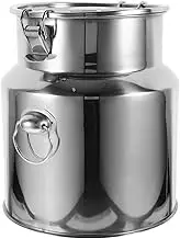 Cabilock Stainless Steel Rice Storage Bucket Food Container for Home Kitchen Airtight Design for Grains Lightweight Space Saving Storage