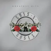 Guns N Roses Greatest Hits - Double Vinyl Album & Crosley Record Storage Display lay Stand