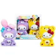 x Hello Kitty Plush 2 Pack - Hello Kitty as Funshine Bear & My Melody as Shar...