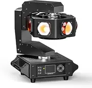 Mini LED Moving Head Light, 300W RGBW Beam Strobe with Mixed Lighting Effects, Music Control Stage Light Party Lights for Bar, Wedding, Club and Live House
