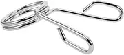 Generic Dumbbell Bar Circlip Dumbells Weightlifting Equipment Fitness Barbell Clips Weight Bar Clips Weight Clip Dumbbell Handles Clamps Strength Training Spring Clip Collars Silver Iron