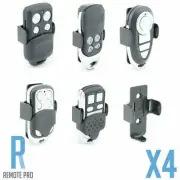 4 x Garage/Gate Remote Wall Mount/Bracket/Clip PTX4/Merlin/Boss/B&D/Gliderol/ATA