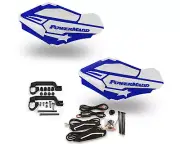 Powermadd Sentinel LED Handguards Guards Blue / White Mount Kit All Sport ATV's