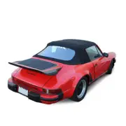Fits Porsche 911 Convertible top & Plastic window BLACK A5 CANVAS 1983-1994