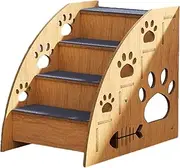 Compact Pet Steps - Pet Stairs Dogs Cats, Small Dog Ladder | Lightweight Pet Ramp, Household Pet Stairs for Couch and Bed, Non-Slip Pet Steps for Small and Medium Pets, Easy to Clean